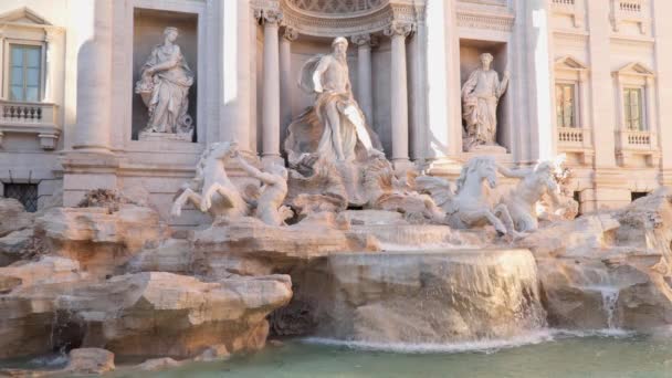 Fontana Trevi Roma Talya — Stok video