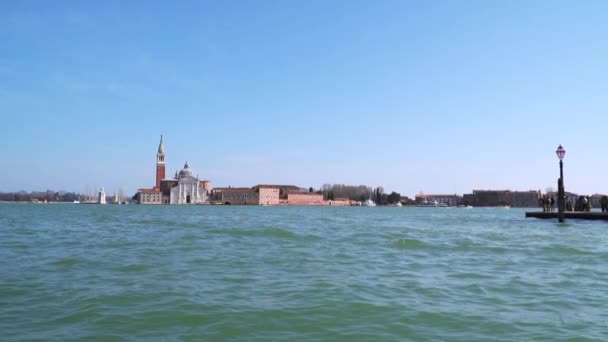San Giorgio Maggiore Venice Italië Slow Motion 120 Fps — Stockvideo