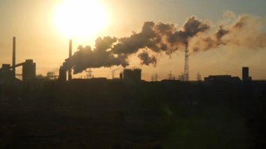 Şafak arka planda bina kentsel sanayi