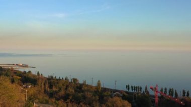 Sahil mesire. Sonbahar akşam saat