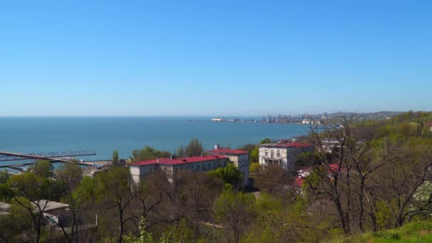 Città Portuale Costiera Mariupol Ucraina — Video Stock