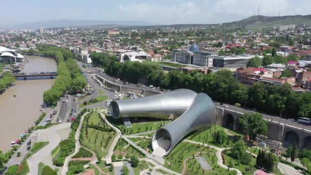 Tiflis Georgien Mai 2019 Würgepark Und Präsidentenpalast Tiflis — Stockvideo