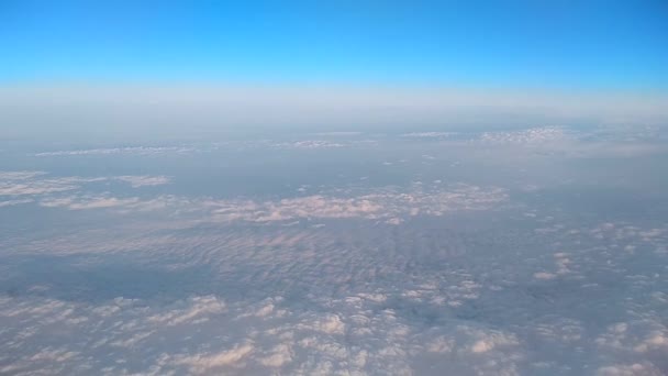 Widok Chmur Samolotu Iluminator — Wideo stockowe