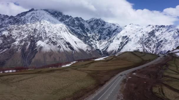 Autópálya Hegyvidéki Régió Grúzia — Stock videók