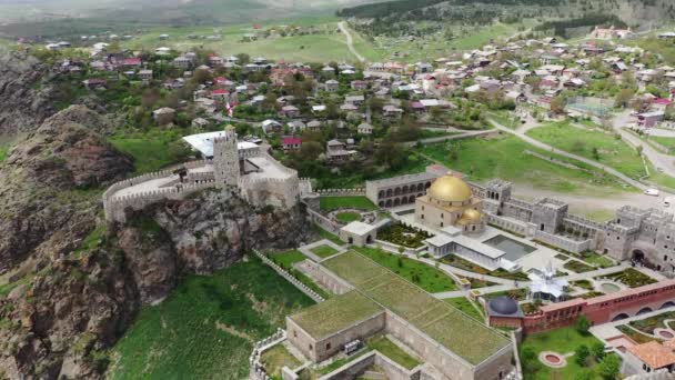 Vue Aérienne Forteresse Rabati Forteresse Rabat Une Grande Forteresse Dans — Video