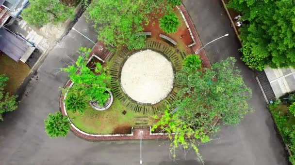 Imagens de drone de casas da cidade — Vídeo de Stock