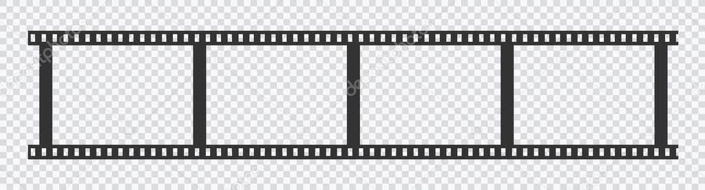 Filmstrip mockup icon isolated. Vector illustration