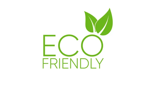 Yeşil ECO çıkartmaları. Çevre Dost Ortamı