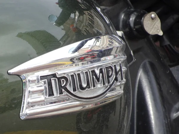 Kuala Lumpur Malaisie Mars 2018 Logos Triumph Moto Marque Les — Photo