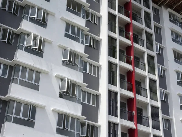 Kuala Lumpur Malasia Julio 2017 Construcción Edificio Apartamentos Gran Altura — Foto de Stock