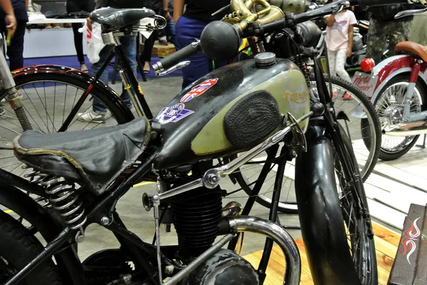 Kuala Lumpur Malezja Września 2016 Custom Motocykl Dostosować Stary Model — Zdjęcie stockowe
