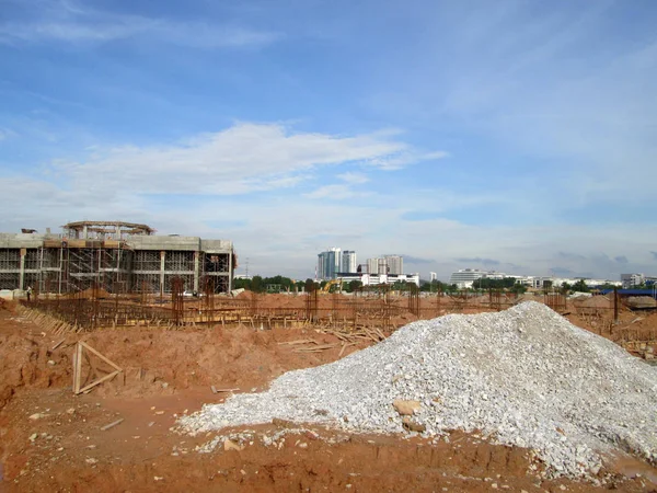 Kuala Lumpur Malaysia August 2017 Construction Site Progress Daytime Construction — Stock Photo, Image