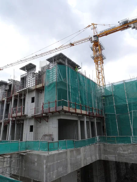 Kuala Lumpur Malasia Julio 2017 Condominio Gran Altura Apartamento Construcción — Foto de Stock
