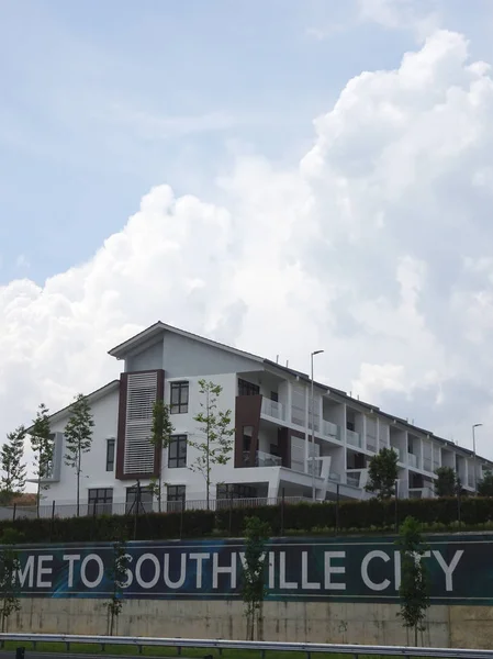 Kuala Lumpur Malaysia Fevereiro 2018 Casa Terraço Luxo Dois Andares — Fotografia de Stock