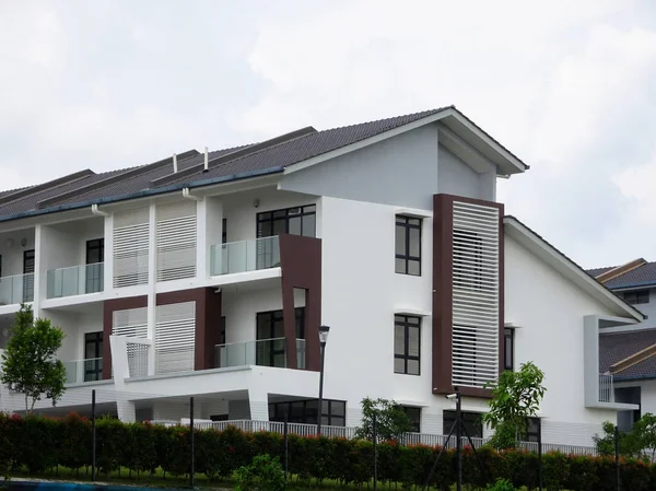 Kuala Lumpur Malaysia February 2018 Double Story Luxury Terrace House — Stock Photo, Image