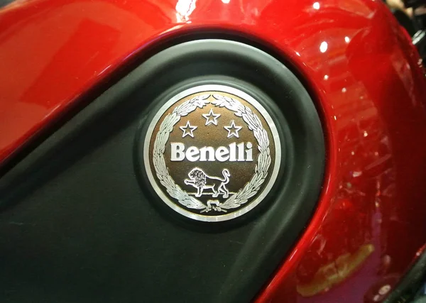 Kuala Lumpur, Malezya-31 Mart 2018: Benelli motosiklet marka ve logolar, motosiklet vücut. Benelli motosiklet aslında İtalya yapılmış ama şimdi Çin tarafından üretilen