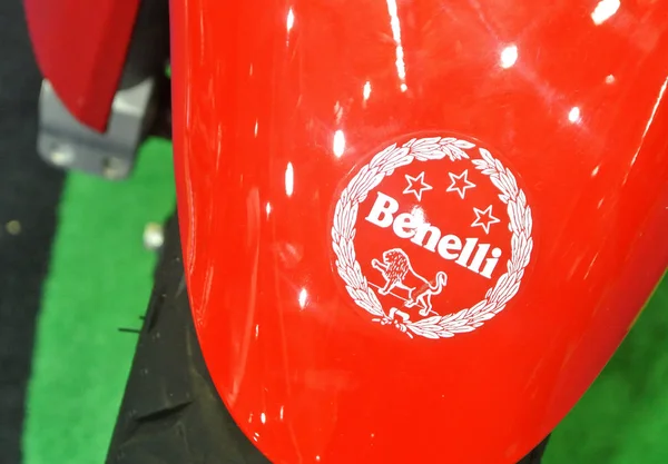 Kuala Lumpur, Malezya-31 Mart 2018: Benelli motosiklet marka ve logolar, motosiklet vücut. Benelli motosiklet aslında İtalya yapılmış ama şimdi Çin tarafından üretilen