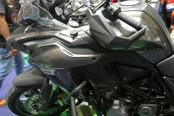 Kuala Lumpur Malezja Marca 2018 Benelli Motocykl Marki Logo Ciało — Zdjęcie stockowe