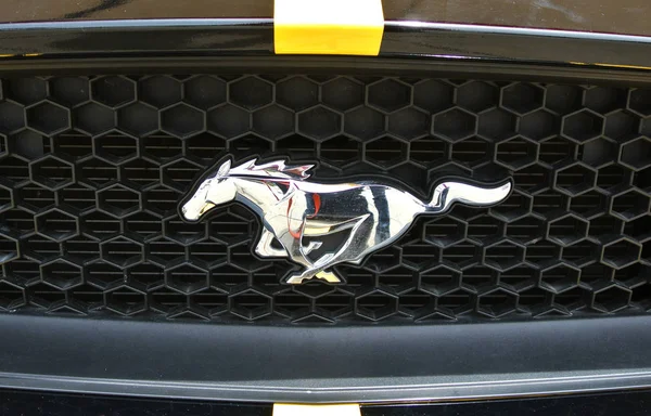 Kuala Lumpur Malaysia November 2017 Mustang Emblema Carro Logotipo Marca — Fotografia de Stock