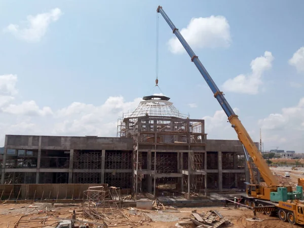 Kuala Lumpur Malaysia Abril 2015 Canteiro Obras Andamento Local Construção — Fotografia de Stock
