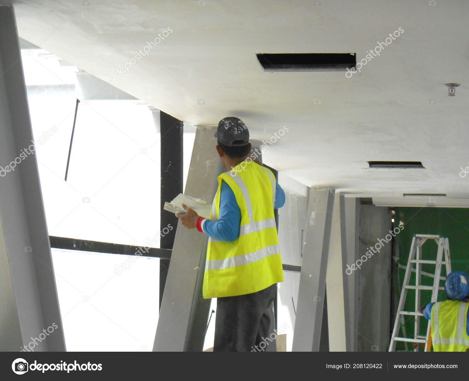 Kuala Lumpur Malaysia April 2017 Construction Site Workers