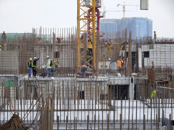 Kuala Lumpur Malaysien Juli 2017 Hochhaus Wohnungsbau Mit Dem Vorgefertigten — Stockfoto