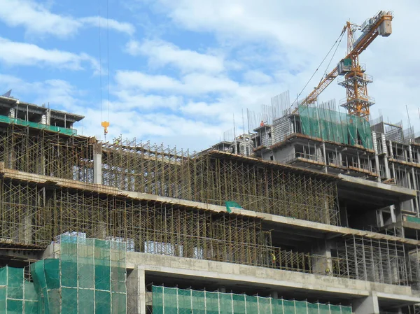 Kuala Lumpur Malaysien Juli 2017 Hochhaus Wohnungsbau Mit Dem Vorgefertigten — Stockfoto