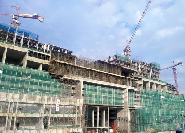 Kuala Lumpur Malaisie Juillet 2017 Construction Appartements Grande Hauteur Utilisant — Photo