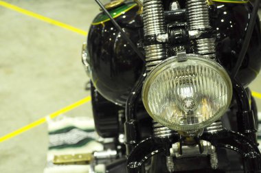 Kuala Lumpur, Malezya-31 Mart 2018: motosiklet farlar. Özellikle yeterli görme binici için gündüz ve gece sırasında vermek üzere tasarlanmış.    