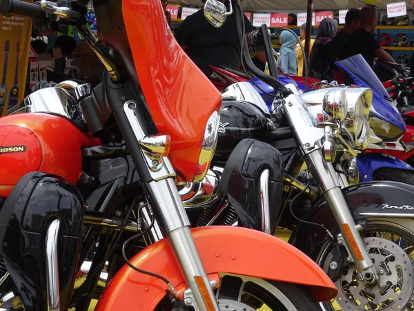 Kuala Lumpur Malezya Mart 2018 Motosiklet Farlar Özellikle Yeterli Görme — Stok fotoğraf