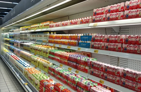 Kuala Lumpur Malasia Marzo 2018 Leche Que Contiene Prebióticos Buenas — Foto de Stock