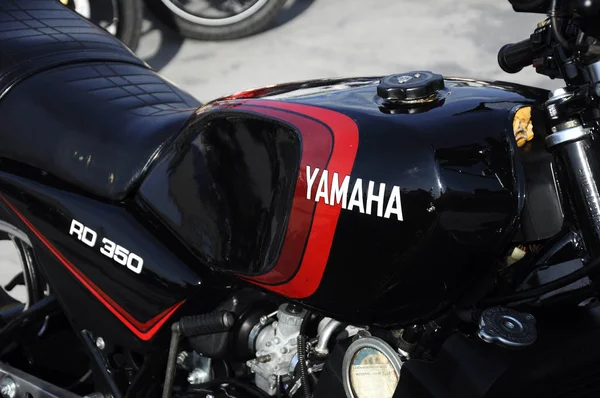 Kuala Lumpur Malásia Março 2018 Yamaha Motocicleta Marca Logotipos Corpo — Fotografia de Stock