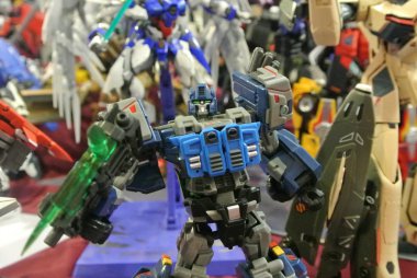 Kuala Lumpur, Malezya-07 Nisan 2018: kurgusal karakter Transformers oyuncak aksiyon figürü çizgi film üzerinden geliştirilen Hasbro tarafından 1980'lerde. Kahramanı Autobots ve antagonisti Decepticons. Görüntülemek için toplayıcı tarafından kasık.   