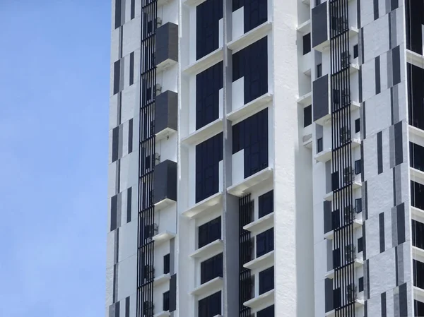 Kuala Lumpur Malaysia April 2017 Wohnhochhaus Mit Moderner Fassadengestaltung Wohnungsbau — Stockfoto
