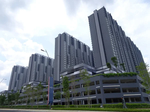 Kuala Lumpur Malasia Abril 2017 Edificio Residencial Apartamentos Gran Altura — Foto de Stock