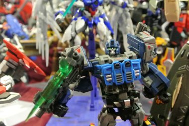 Kuala Lumpur, Malezya-07 Nisan 2018: kurgusal karakter Transformers oyuncak aksiyon figürü çizgi film üzerinden geliştirilen Hasbro tarafından 1980'lerde. Kahramanı Autobots ve antagonisti Decepticons. Görüntülemek için toplayıcı tarafından kasık.   