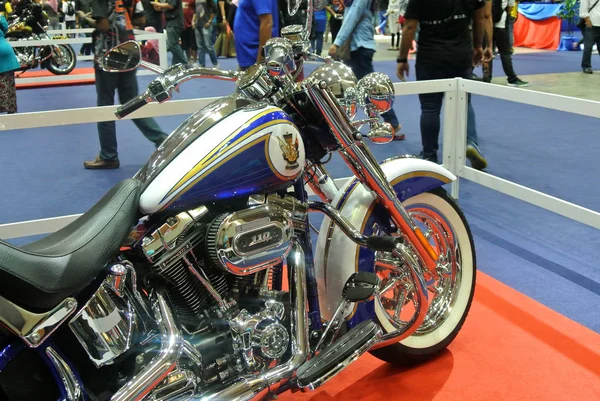 Kuala Lumpur Malaysia February 2018 Beautiful American Made Harley Davidson — стоковое фото
