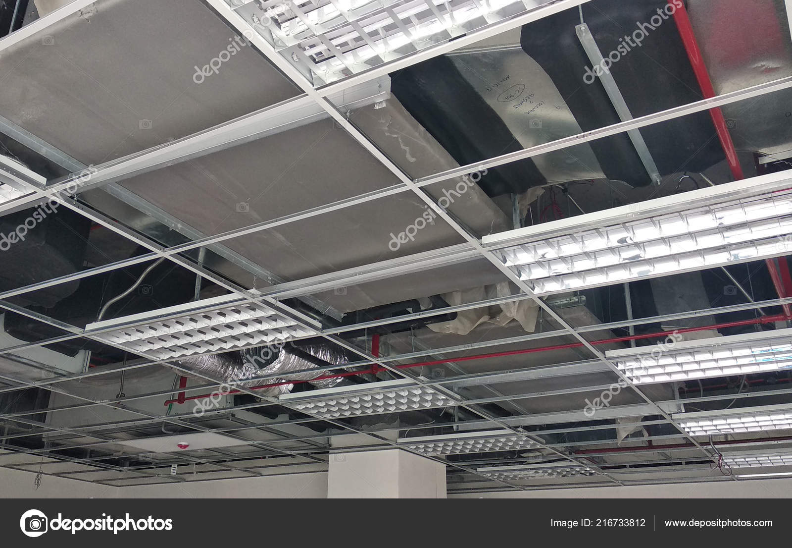 Kuala Lumpur Malaysia September 2018 Suspended Ceiling Frame