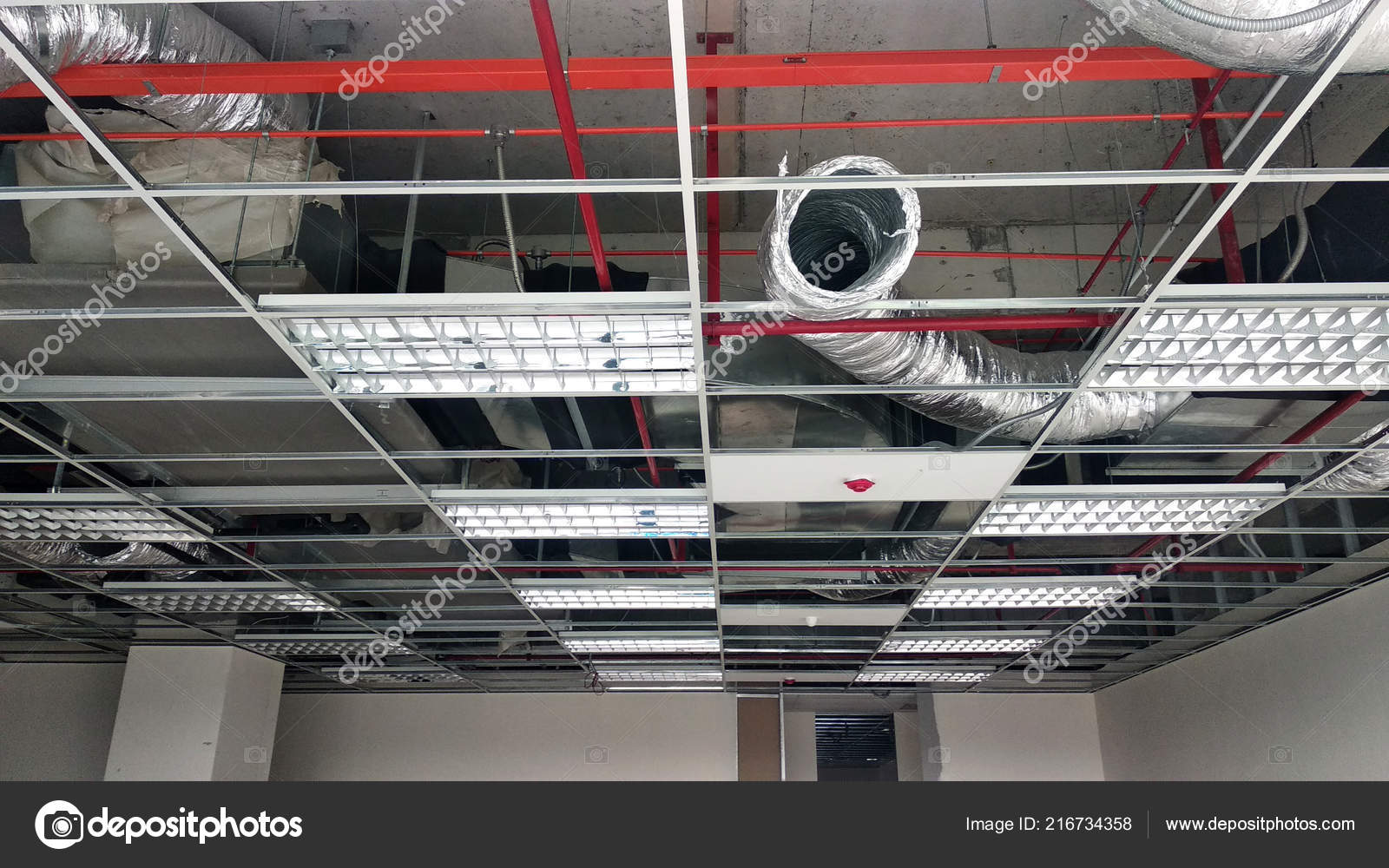 Kuala Lumpur Malaysia September 2018 Suspended Ceiling Frame