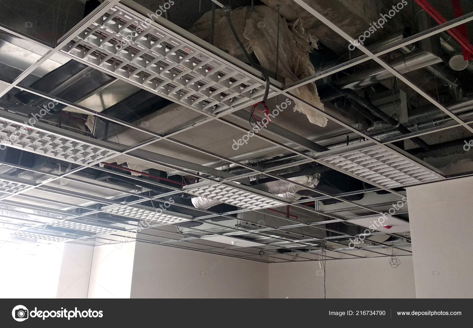 Kuala Lumpur Malaysia September 2018 Suspended Ceiling Frame Board