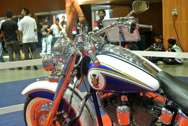 Kuala Lumpur Malezya Şubat 2018 Güzel Amerikan Yapılan Harley Davidson — Stok fotoğraf