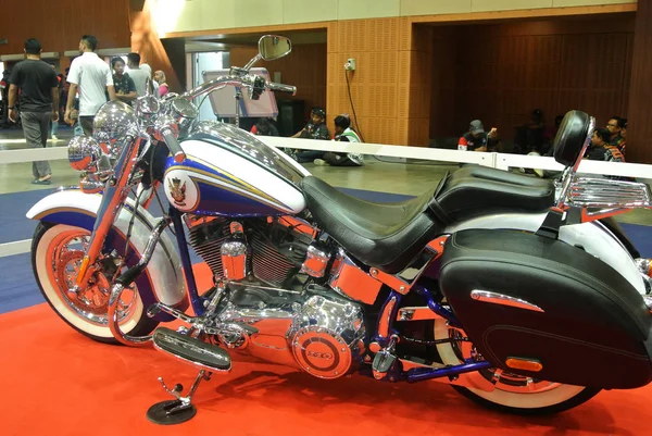 Kuala Lumpur Malaysia Fevereiro 2018 Beautiful American Made Harley Davidson — Fotografia de Stock