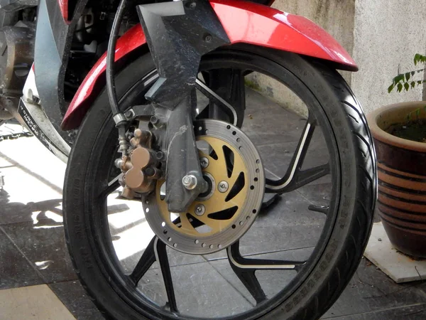 Kuala Lumpur Malaysia Oktober 2017 Motorcykel Disk Frambromsen Används För — Stockfoto