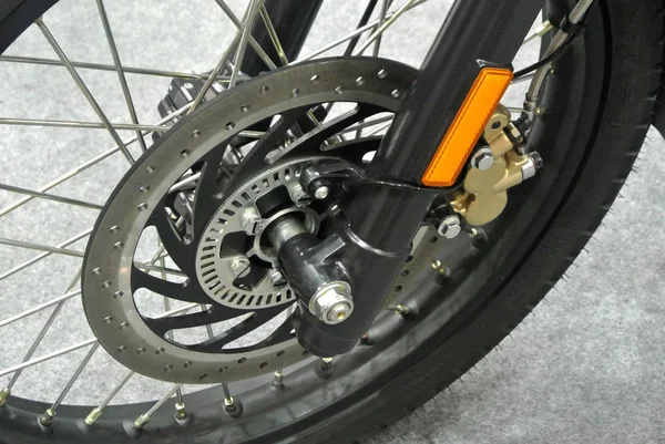 Kuala Lumpur Malaysia October 2017 Motorcycle Front Disk Brake Used Stock Picture