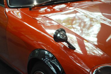 Kuala Lumpur, Malezya-12 Kasım 2017: araba yan ayna ya da kapı ayna yapı dış araba bkz: alanlarını arkasında ve aracın kenarlarına sürücü yardım amacıyla,. 