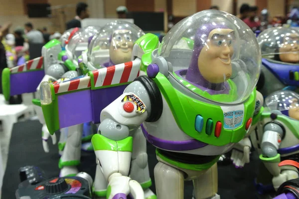 Kuala Lumpur Malaysia October 2018 Buzz Lightyear Вымышленная Фигурка Космического — стоковое фото