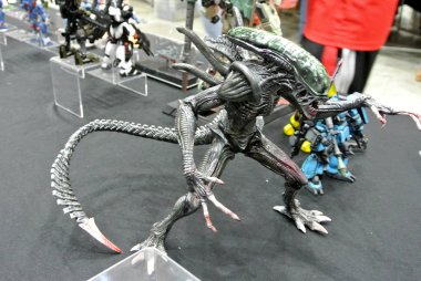 Kuala Lumpur, Malezya-6 Ekim 2018: yabancı karakter eylem rakam modeli ölçek yabancı film franchise. Halk için toplayıcı tarafından görüntülenen. 