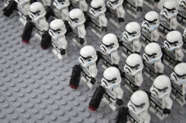 Seremban, Malezya-9 Ekim 2016: ilk sipariş fırtına askerler ordusu eylem rakam Starwars VII 