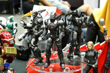 Kuala Lumpur, Malezya-6 Ekim 2018: seçili Iron Man Marvel çizgi roman ve film Iron Man karakter aksiyon figürü ile duruldu. Halk için toplayıcı tarafından görüntülenen. 
