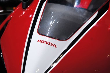Kuala Lumpur, Malezya-26 Kasım 2018: Honda motosiklet motosiklet vücut, marka ve logolar amblem. Honda ünlü motosiklet üretmektedir dünyada Japonya den biridir.   